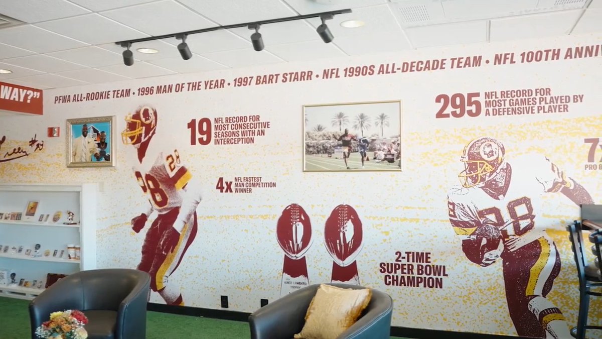Introducing the Darrell Green suite at Northwest Stadium To kick off his jersey retirement weekend, we surprised Darrell with his personalized suite