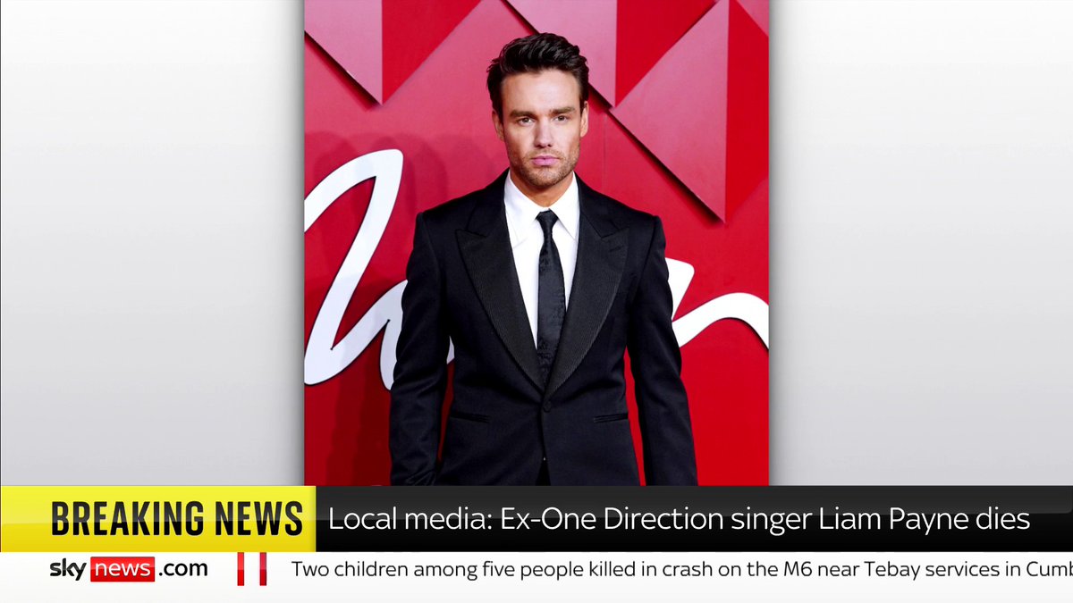 BREAKING: Former One Direction star Liam Payne has been found dead, according to reports. The 31-year-old singer died outside a hotel in Argentina's capital Buenos Aires. He had reportedly fallen from the third floor of the building. 📺 Sky 501/YT