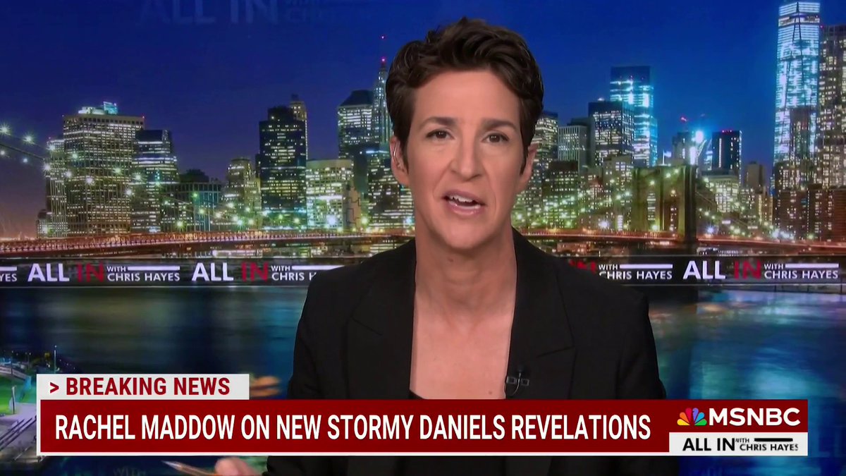 NOW on MSNBC: Rachel Maddow breaks down her bombshell reporting on how Trump is once again trying to pay Stormy Daniels to be quiet.