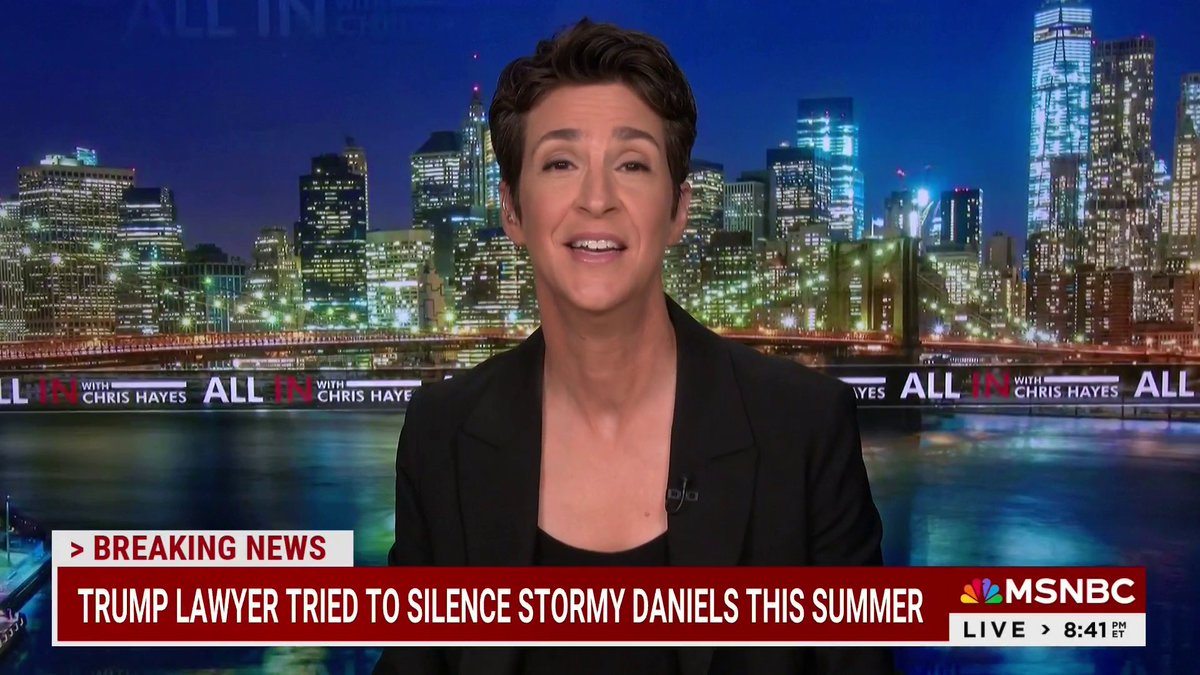 BREAKING Rachel Maddow reports that Donald Trump tried to get another hush-money deal with Stormy Daniels THIS SUMMER