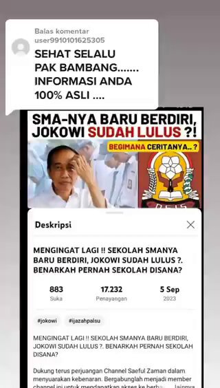 Capek-capek kuliah, kerja keras siang malam, giliran ada lowongan capres, yang dapat Jokowi yang gak punya ijazah SMA. Yang bener aja. Rugi dong! Ijazah Jokowi palsu! #TumbangkanFufufafa #TumbangkanFufufafa