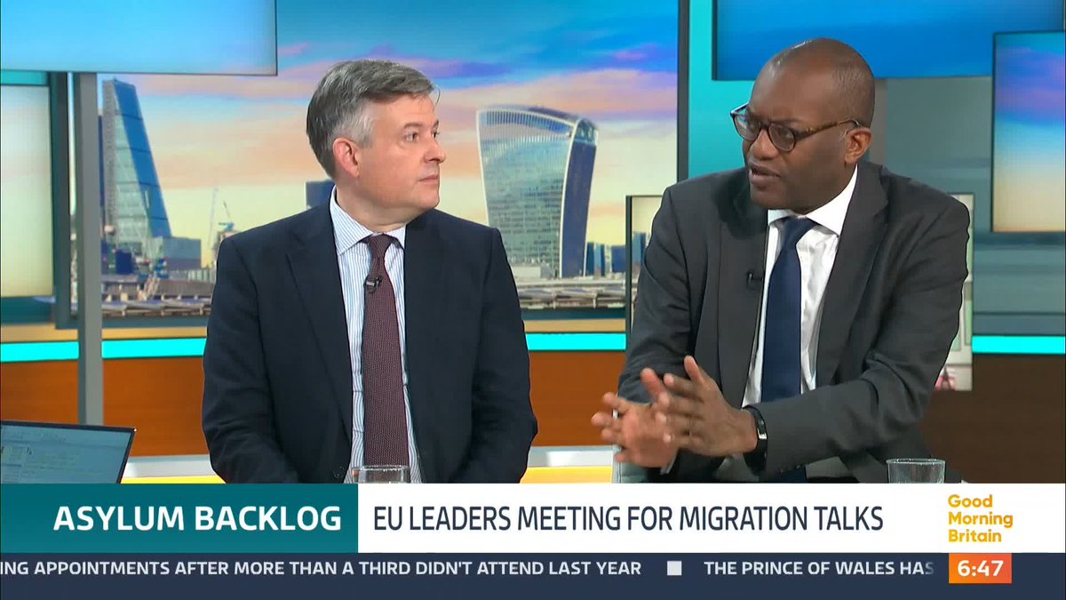 'The Germans have praised the Rwanda scheme' 'The Rwanda scheme was just for 1% and everyone else was left in limbo in hotels, costing the tax payer billions' EU leaders are meeting for migration talks to tackle the asylum backlog