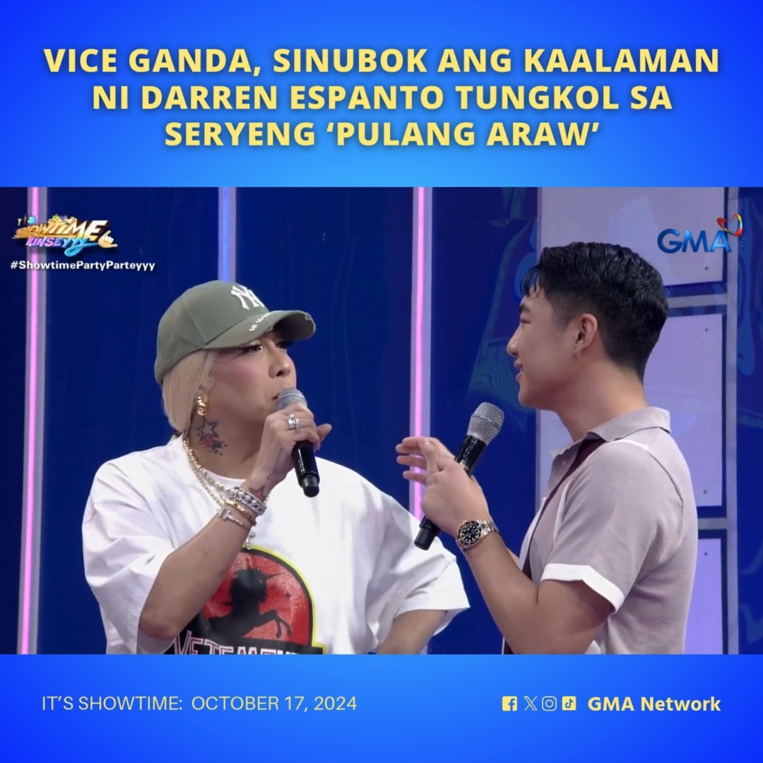 #ItsShowtime #Highlights: #ViceGanda, big fan pala ng #PulangAraw?! 😮 Dahil naunahan siya ni Darren Espanto sa pagsagot, sinubok nito kung hanggang saan ang kaalaman nito tungkol sa serye! Watch #ItsShowtime every 12:00 p.m. from Monday to Saturday on GMA and GTV. For more videos, visit: