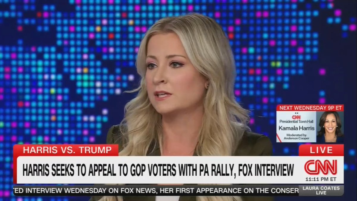 Former Trump aide Matthews: To a Fox News watcher, maybe a woman, they may not have agreed with everything Kamala Harris was saying in her interview, but their takeaway was, ‘Hm, she’s not weak like Trump told me. She seemed pretty tough.’ Her prosecutor side came out