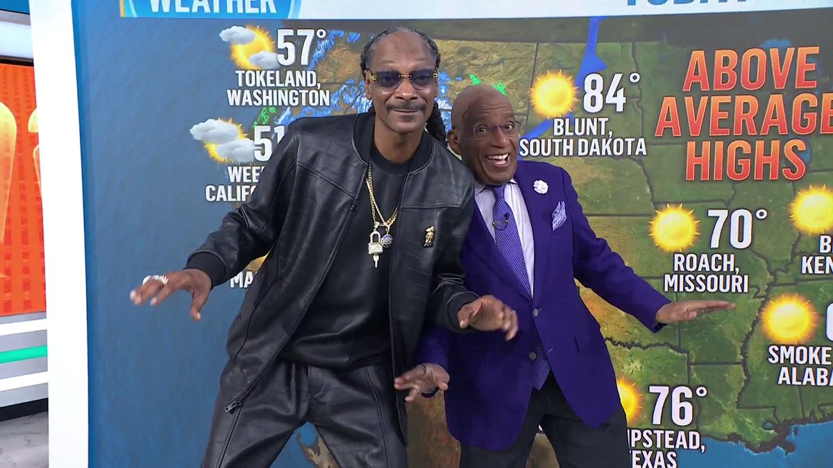 Kick off your Thursday with the weather forecast from @AlRoker and Snoop Dogg! 😂