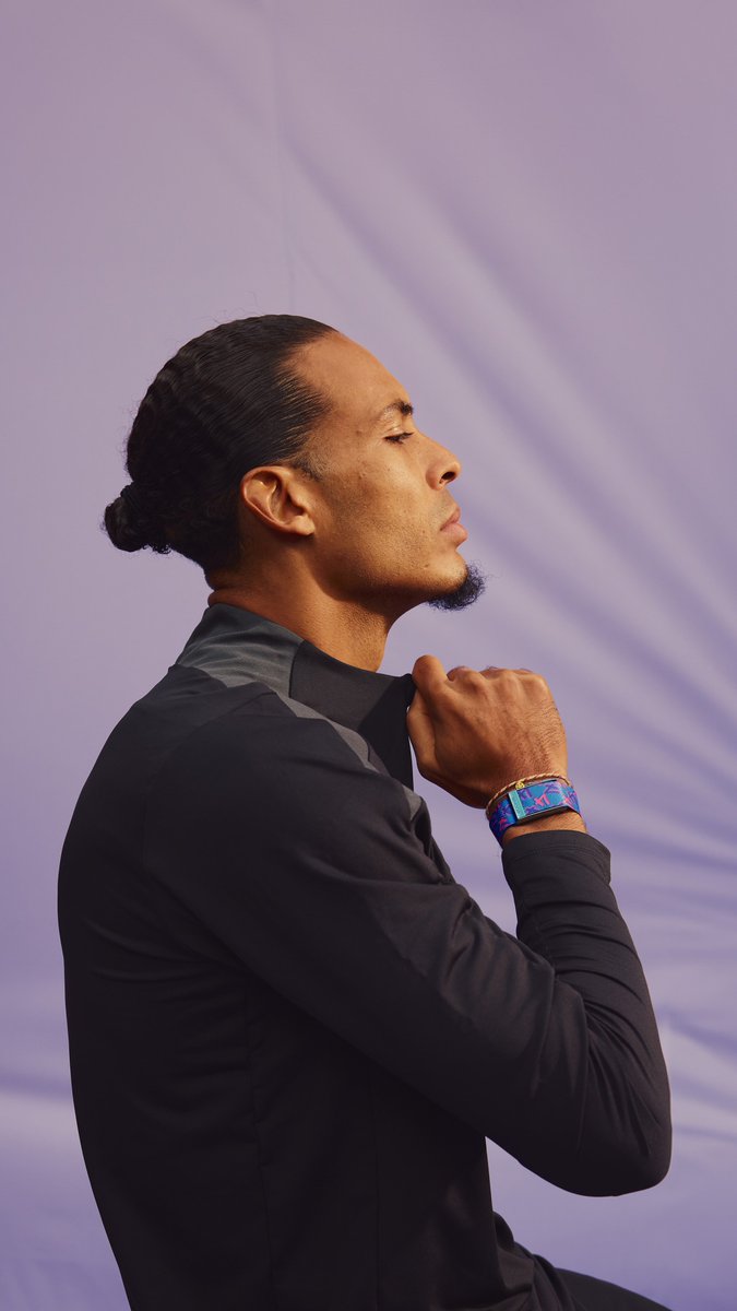 He's our #4—he's Virgil van Dijk—and this is his newly designed WHOOP band. 🤝 Made to grab your attention with bright colors and the iconic #4, stand out from the crowd and look good doing it, just like the big man himself.