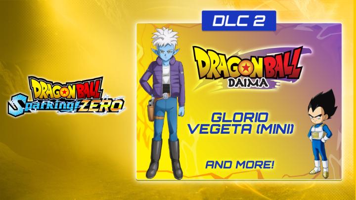 Introducing SEASON PASS DLC 2 playable characters from Dragon Ball DAIMA, coming soon to DRAGON BALL: Sparking! ZERO. 🟣 Vegeta (Mini) 🟡 Glorio 🟣 &amp; more... Stay tuned for further updates! #DBSZ