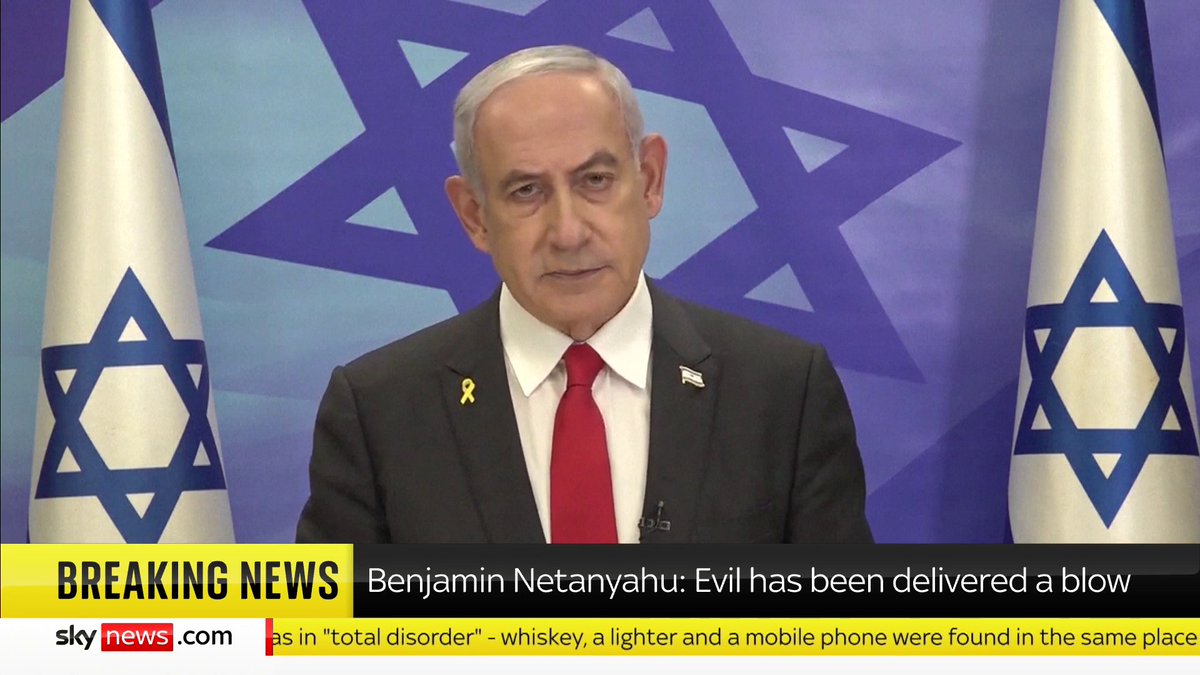 'I'm standing here today to tell you that he [Yahya Sinwar] has been killed' Benjamin Netanyahu speaks after the IDF confirmed it killed the Hamas leader in southern Gaza yesterday He adds: 'The mission ahead of us has not been completed'