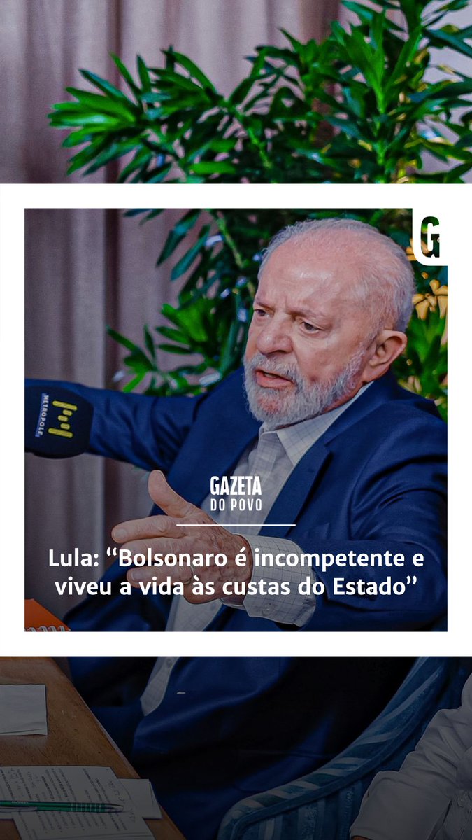 Lula chama Bolsonaro de “incompetente” e que viveu a vida “às custas do Estado”
