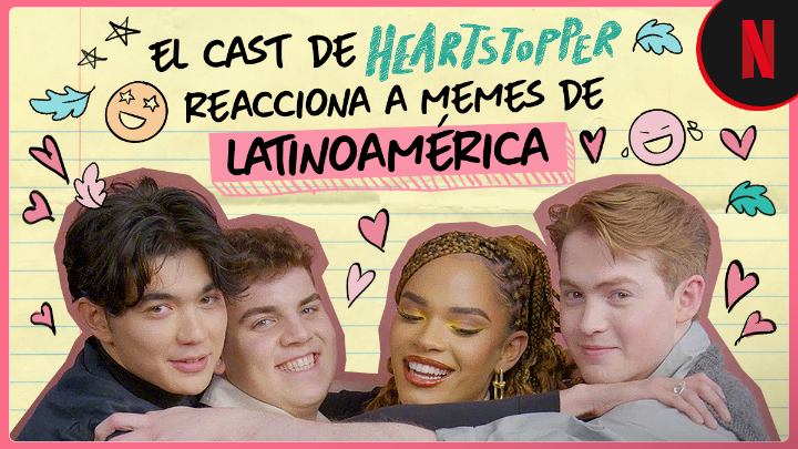 Nunca me imaginé que vería al cast de 'Heartstopper' reaccionando a estos memazos ❤️