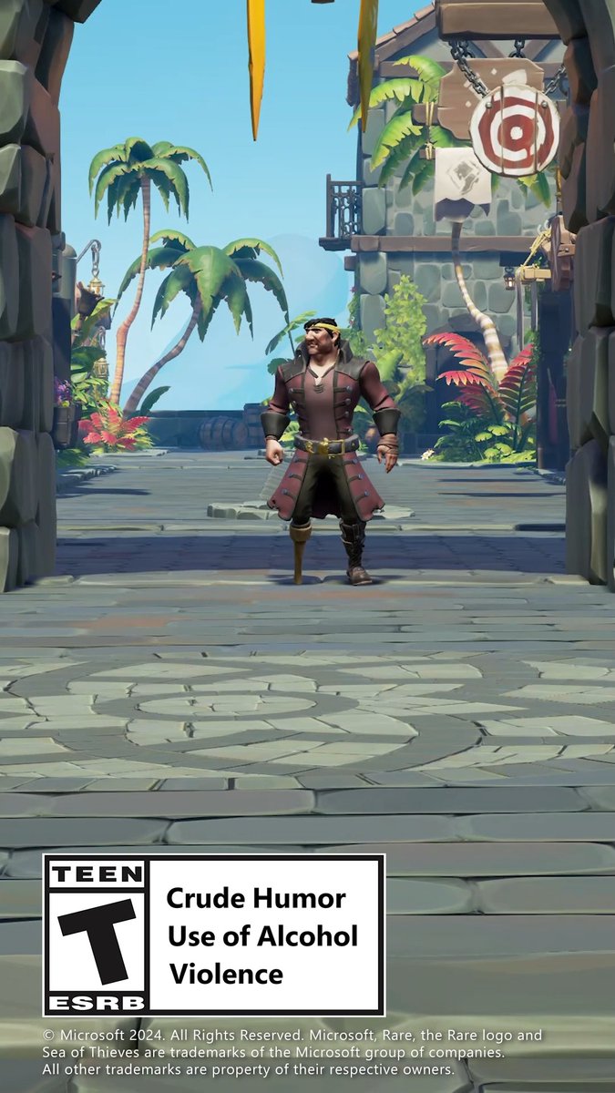 It only took 6 years, 6 months and 27 days, but you can finally bend your knees in Sea of Thieves. 🧎