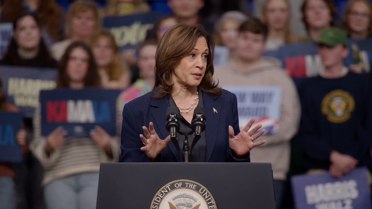 Vice President Harris: While I was on Fox News last night, Donald Trump was at a Univision town hall where a voter asked him about January 6. Trump called it a ‘day of love.’ January 6 was a tragic day of terrible violence. The American people are exhausted with his gaslighting. Enough. We are ready to turn the page