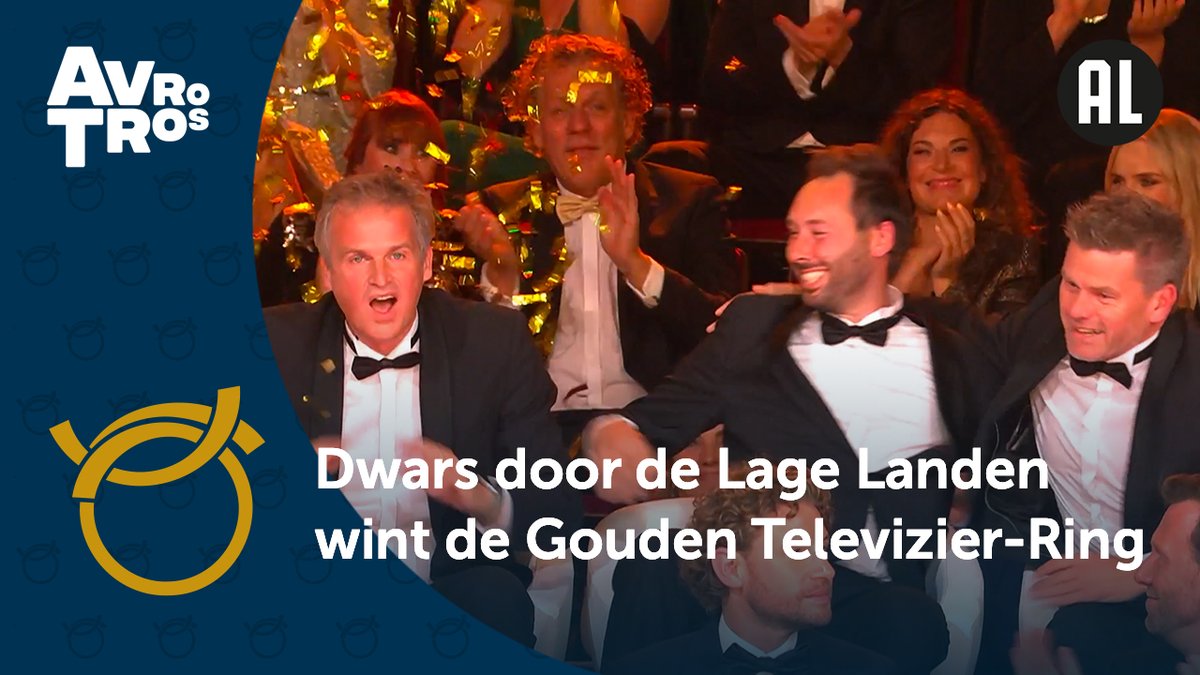 💍Hoera! Dwars door de Lage Landen wint de Gouden Televizier-Ring! Uitgereikt door de Gooische Vrouwen. Met prachtige wandeltochten en bijzondere ontmoetingen heeft het programma de kijker weten te raken. #TelevizierRing #DwarsDoorDeLageLanden vpro