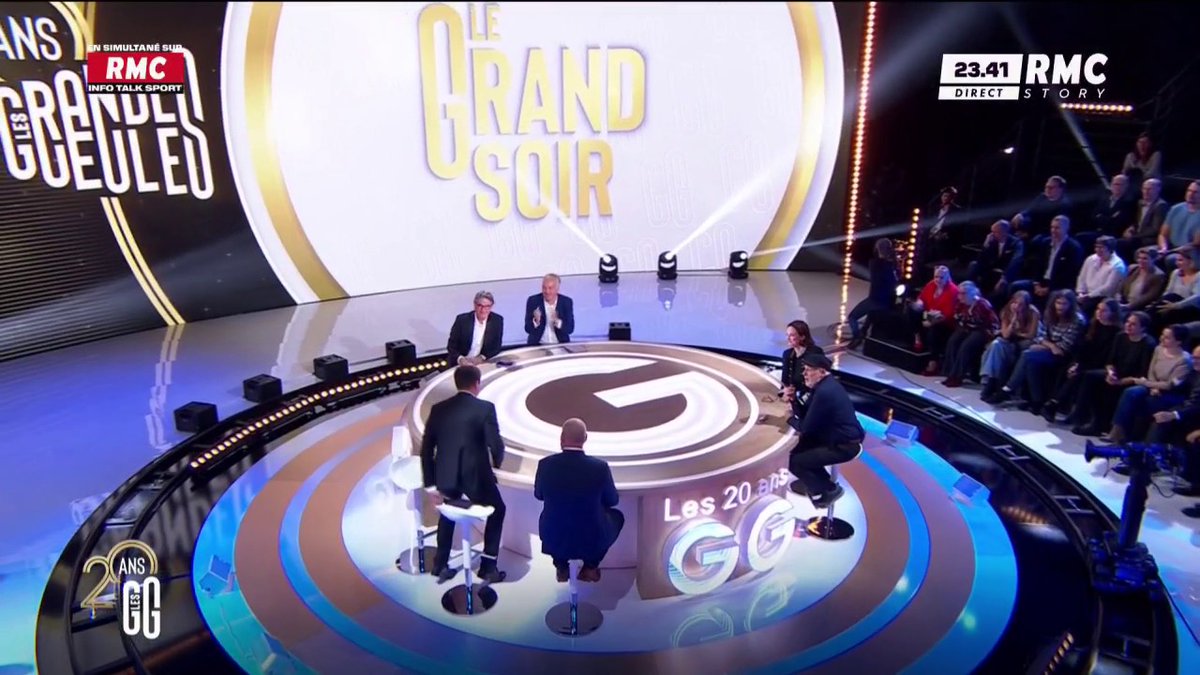 🏆Qui sont les trois GG préférées des français ? Charles Consigny Mourad Boudjellal Didier Giraud Les 20 ans des Les Grandes Gueules , en direct sur #RMCStory et en simultané sur RMC et #RMCBFMPlay ! #GG20ans