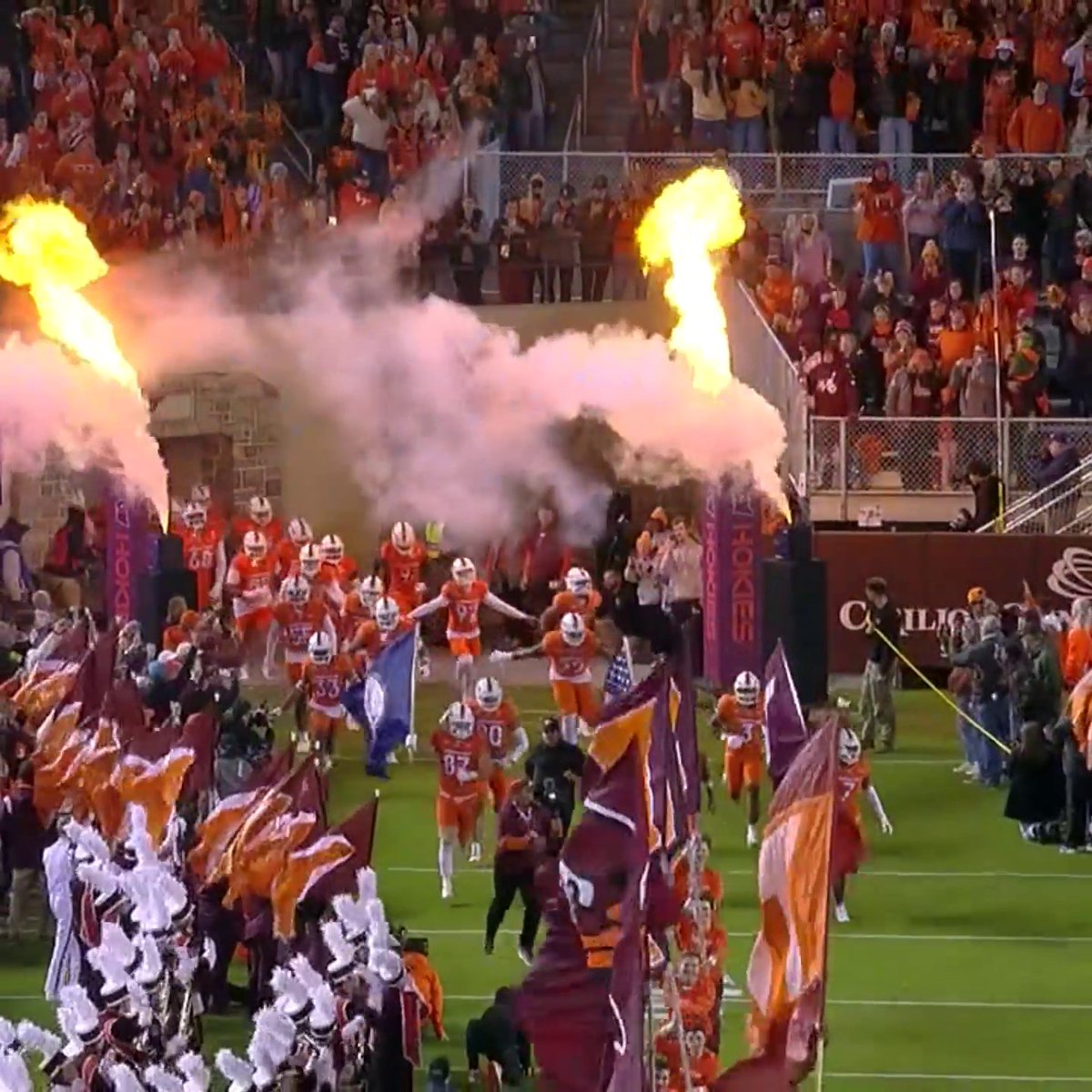⚡️ ENTER SANDMAN AT LANE STADIUM ⚡️ Virginia Tech Football | Metallica