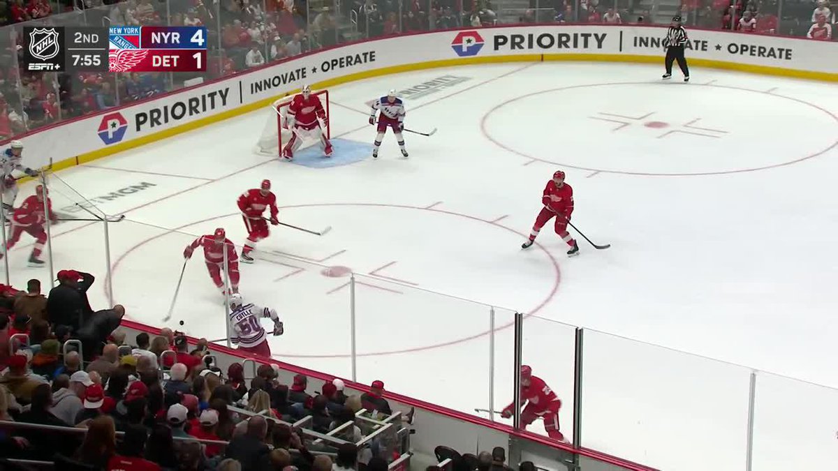 Victor Mancini gets his first NHL goal in his home state of Michigan 🌟