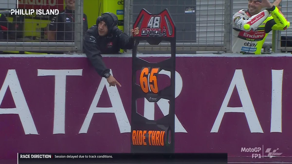 Migno's given Capirossi a ride through! 😂 #AustralianGP 🇦🇺