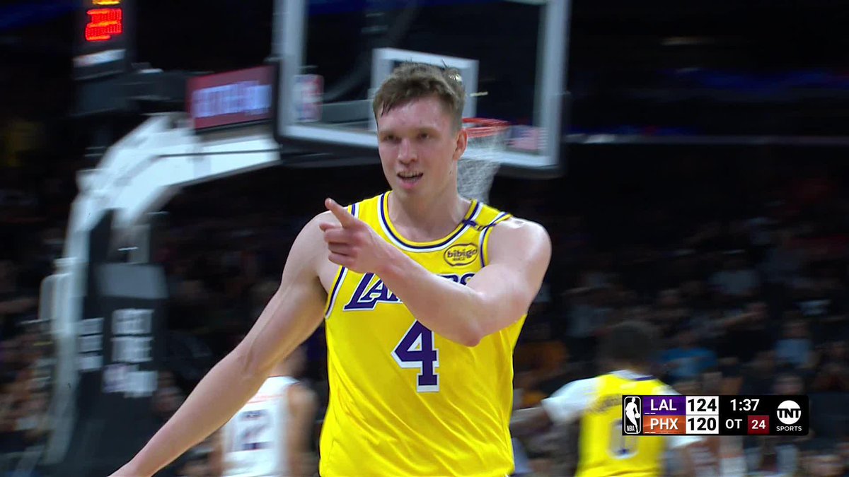 Dalton Knecht buried 8 threes to seal the W for the Lakers! 🔥💦