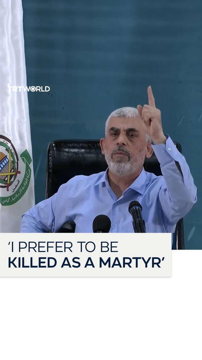 “The greatest gift the enemy and the occupation can give me is to assassinate me” Hamas political bureau chief Yahya Sinwar, who was killed by Israel on October 17 in Palestine’s Gaza, had previously stated in 2021 that he would welcome an Israeli assassination attempt with open arms as he addressed threats to his life