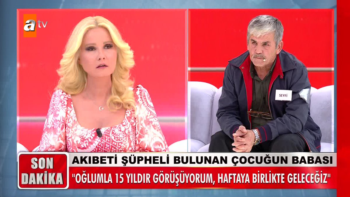 Olayların öznesi baba gerçekleri anlatmaya mı karar verdi? ''Oğlumla 15 yıldır görüşüyorum, haftaya birlikte geleceğiz'' #MügeAnlıİleTatlıSert #MügeAnlı atv