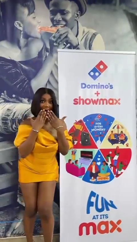 Domino'sXShowmax , the perfect pair! Enjoy 1 Month Showmax subscription on us when you buy any Chairman, Large or Medium Pizza❤ Walk into any Domino’s Pizza store near you to buy now. You can also order via or Call/Whatsapp - 09088889999