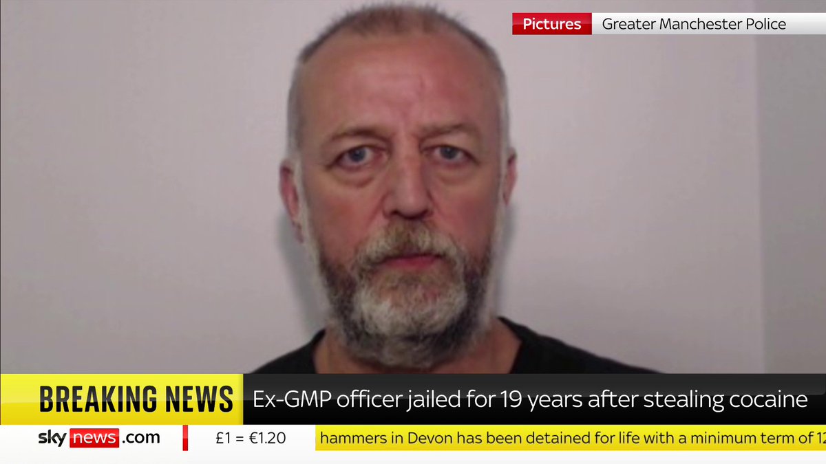 BREAKING: Former Manchester Police officer Andrew Talbot has been found guilty of stealing cocaine from police storage for street supply, following a GMP anti-corruption investigation. 📺 Sky 501, Virgin 602, Freeview 233 and YouTube