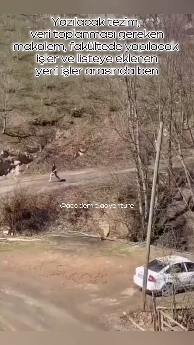 Yazılacak tezim, veri toplanması gereken makalem, fakültede yapılacak işler ve listeye eklenen yeni işler arasında ben