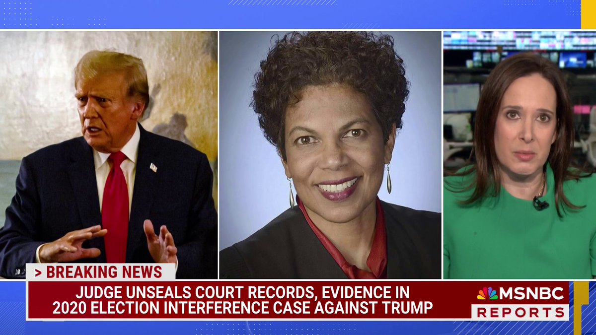 BREAKING: Judge unseals court records, evidence in 2020 election interference case against Trump. Lisa Rubin has the latest.