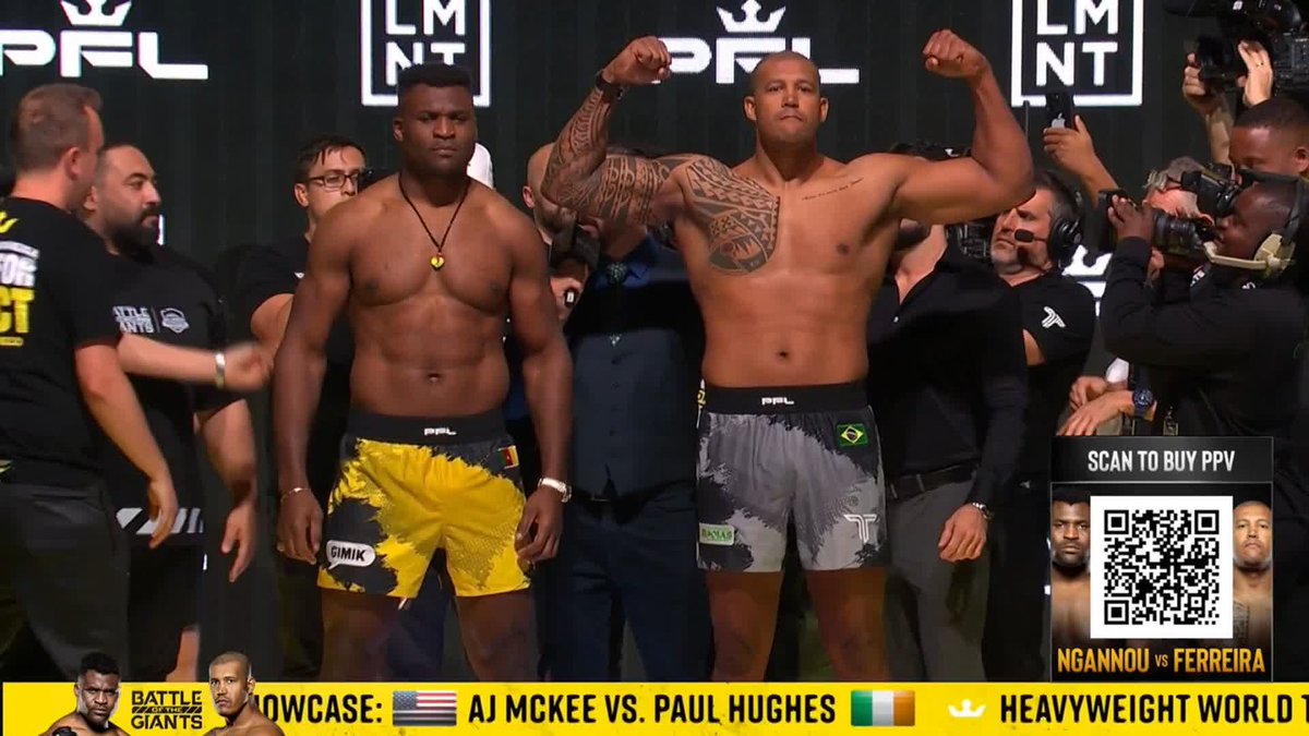 🚨🚨🚨 FRANCIS NGANNOU 🇨🇲 🆚 RENAN FERREIRA 🇧🇷 C’ÉTAIT TENDUUUUUUU DE OUFFFFF LE DERNIER FACE À FACE AVANT LA GU*RRE DE DEMAIN À RIYADH !!!! CA VA ÊTRE UNE DINGUERIIIE PERSONNE DOOOOOORT #PFL