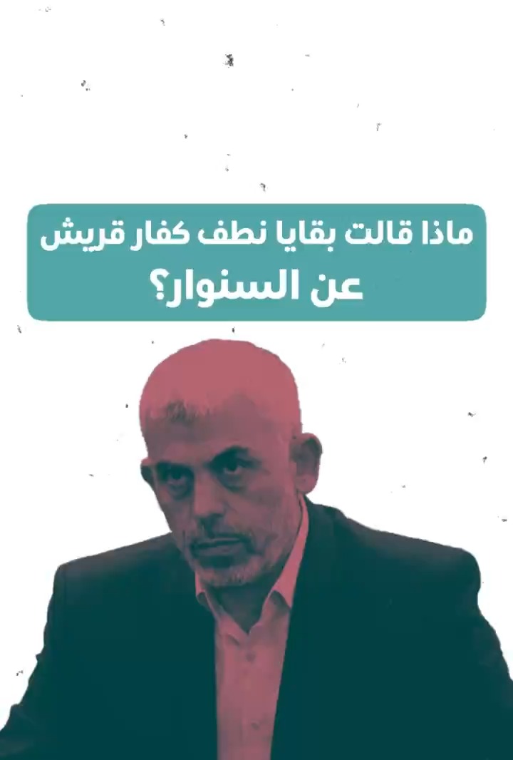 ماذا قالت بقايا نطف كفار قريش (وطنجية السعودية) عن السنوار؟