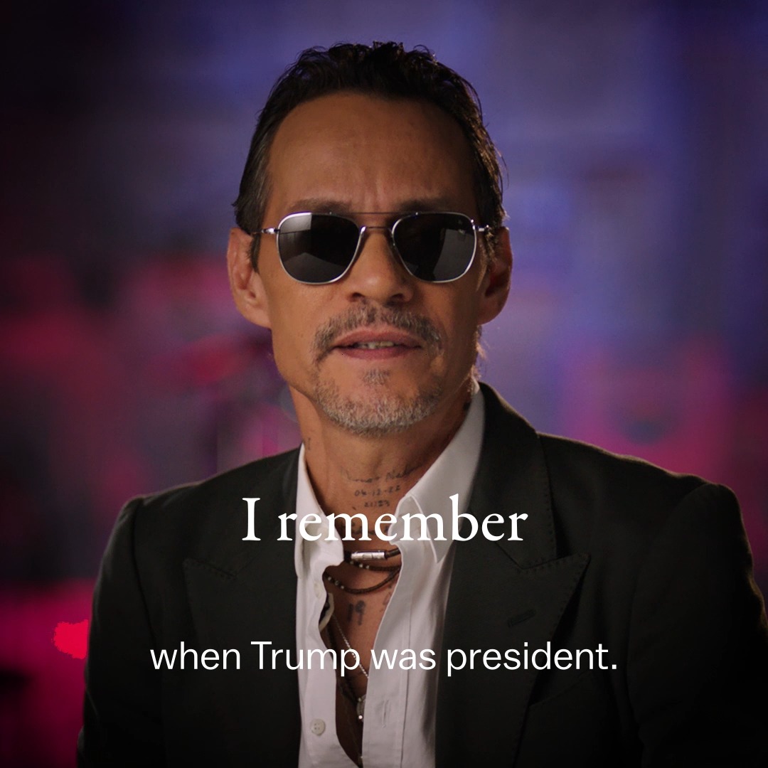 Under my presidency, we will stand united regardless of where we’re from. Thank you, Marc Anthony, for your support.