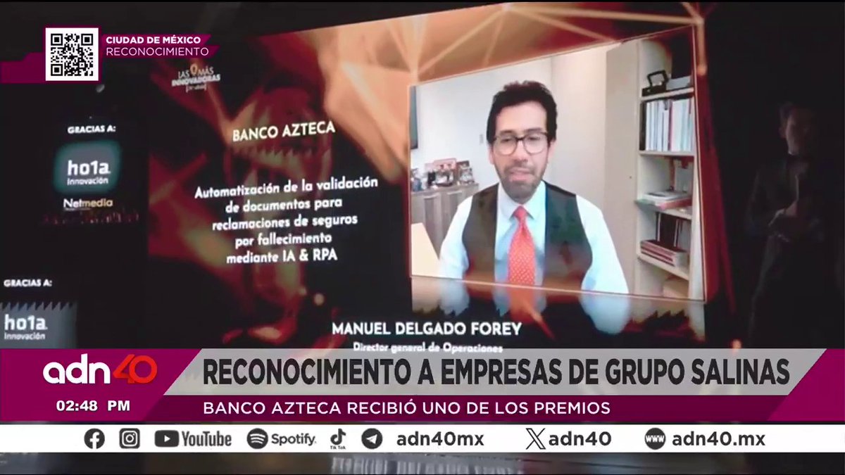 ¡Enhorabuena! 👏🏻 Grupo Salinas estuvo presente en los galardones de “Las más innovadoras” de Net Media; premiando la experiencia y tecnología de Banco Azteca
