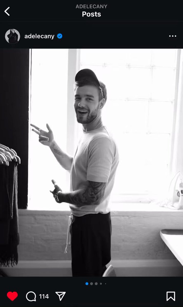 adele ( liam’s stylist ) pay to tribute to liam payne…💔🕊️ the pic of him killed me.. his smile :(