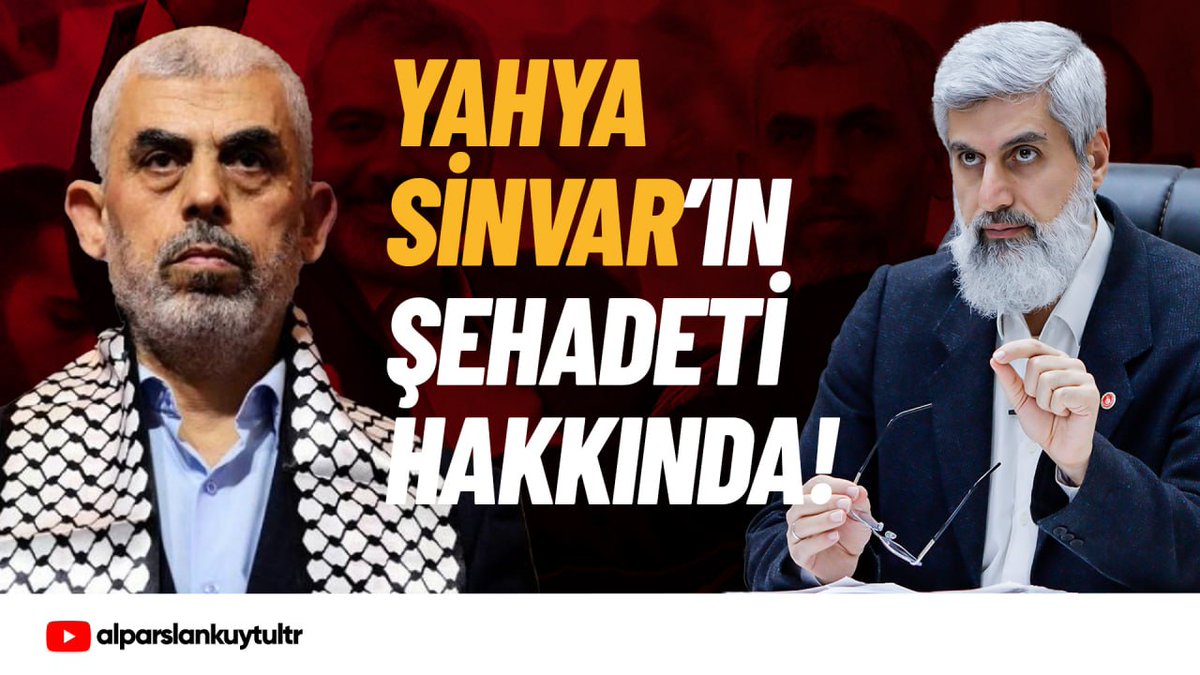 Rabbim, Yahya Sinvar'ın şehadetini kabul eylesin, rahmetiyle muamele etsin. Şehit gibi yaşadı şehit olarak bu dünyadan gitmek kendisine nasip oldu. Rabbim, Hamas'ın içerisinden Yahya Sinvar'ın yerini dolduracak kabiliyetli liderler çıkarsın.