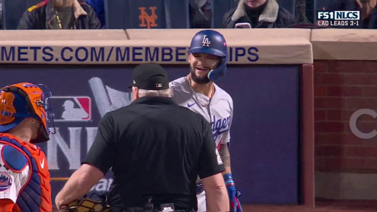 And now Francisco Alvarez has some words for Andy Pages For being up 6 runs this Mets team is sure doing a bunch of crying