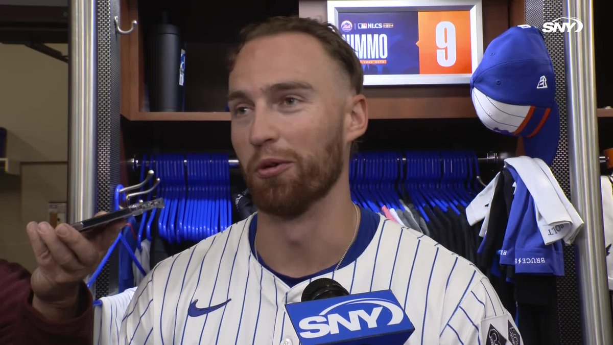 Brandon Nimmo was asked about the Mets needing to win two games in Los Angeles to move on: "If anybody can do it, we can do it."