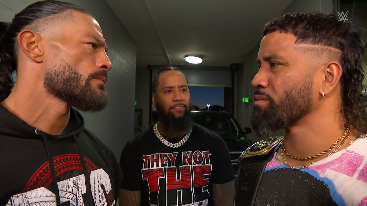 NO YEET? 😳 Jey Uso is not rocking with Roman Reigns... #SmackDown