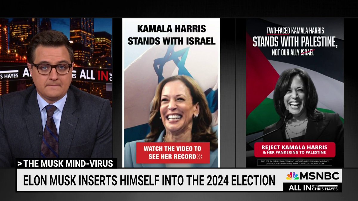 “It is the grossest, most cynical ploy in an election cycle that’s rotten with cynical ploys,” says Chris Hayes on the Elon Musk pro-Trump PAC’s microtargeting of Michigan voters.