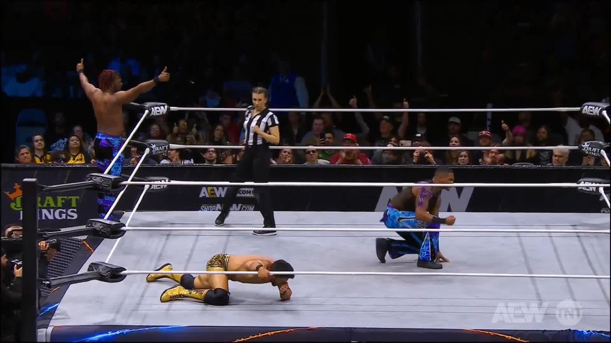 Private Party win with a More Bang for Your Buck! And Private Party got the W back on MxM! THOSE TITLES COMING BACK TO BROOKLYN 🗣️🗣️🗣️🗣️ #AEW #AEWRamage