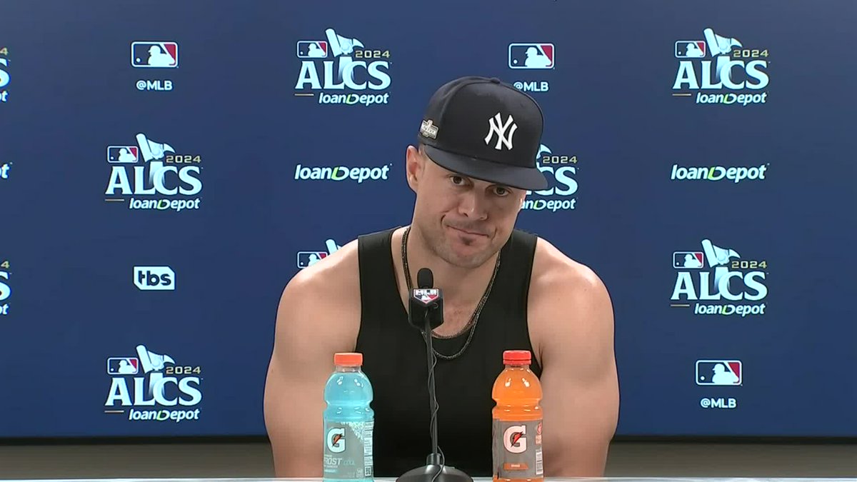 Giancarlo Stanton was asked how it feels to be this close to the World Series: "Feels like nothing until we get it done. As far as I'm concerned, we haven't done nothing."