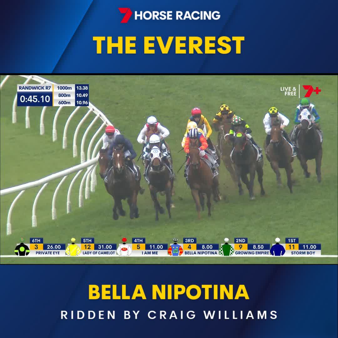 BELLA NIPOTINA TAKES OUT THE 2024 EVEREST! 🏔️ WHAT A SPECIAL HORSE! Craig Williams Ciaron Maher Racing