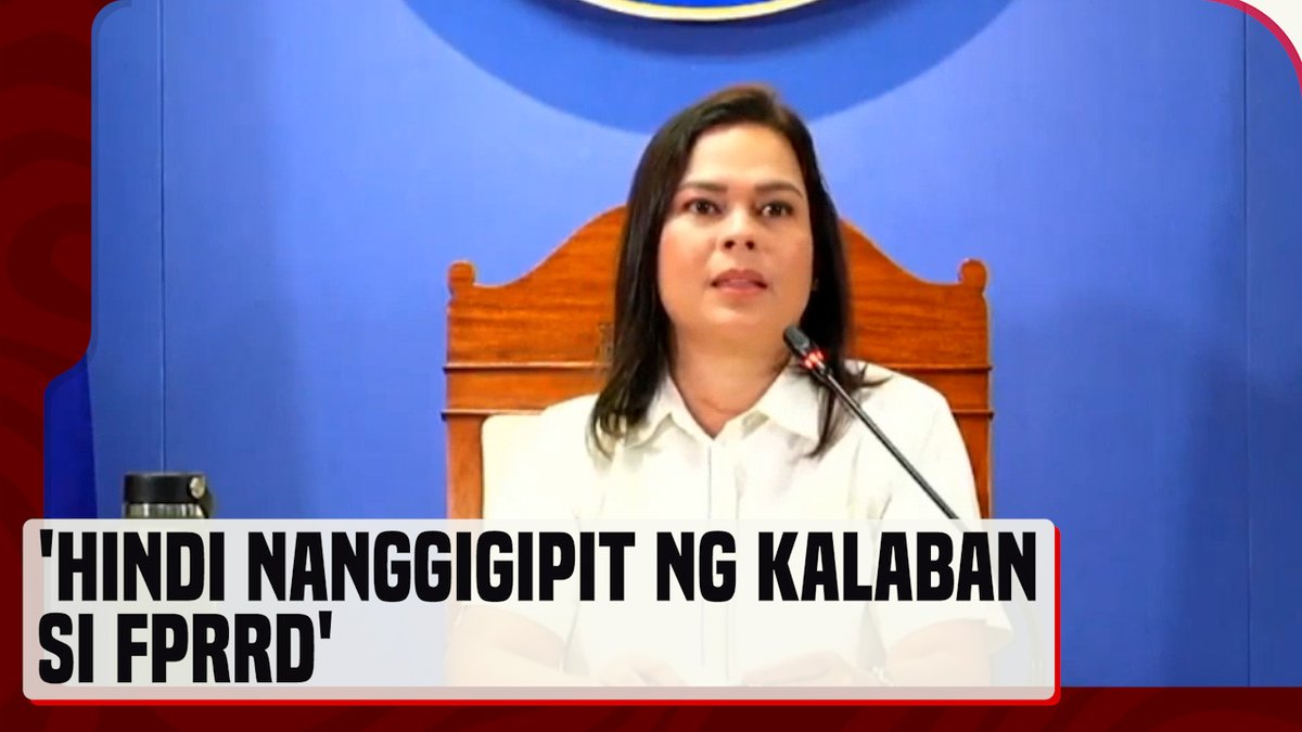 Sinabi ni Vice Pres. #SaraDuterte na hindi mahilig manggipit ng kalaban ang kaniyang ama na si dating pangulong #RodrigoDuterte. Maging si dating vice president Atty. Leni Robredo at mga kaibigan niya ay hindi aniya ginipit ng dating pangulo. #News5