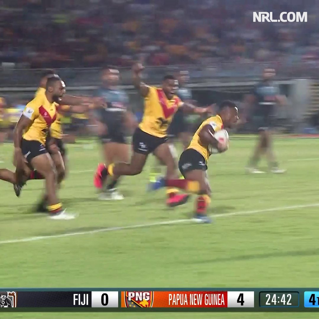 Great footy from the Kumuls! 👏 #PacificChamps