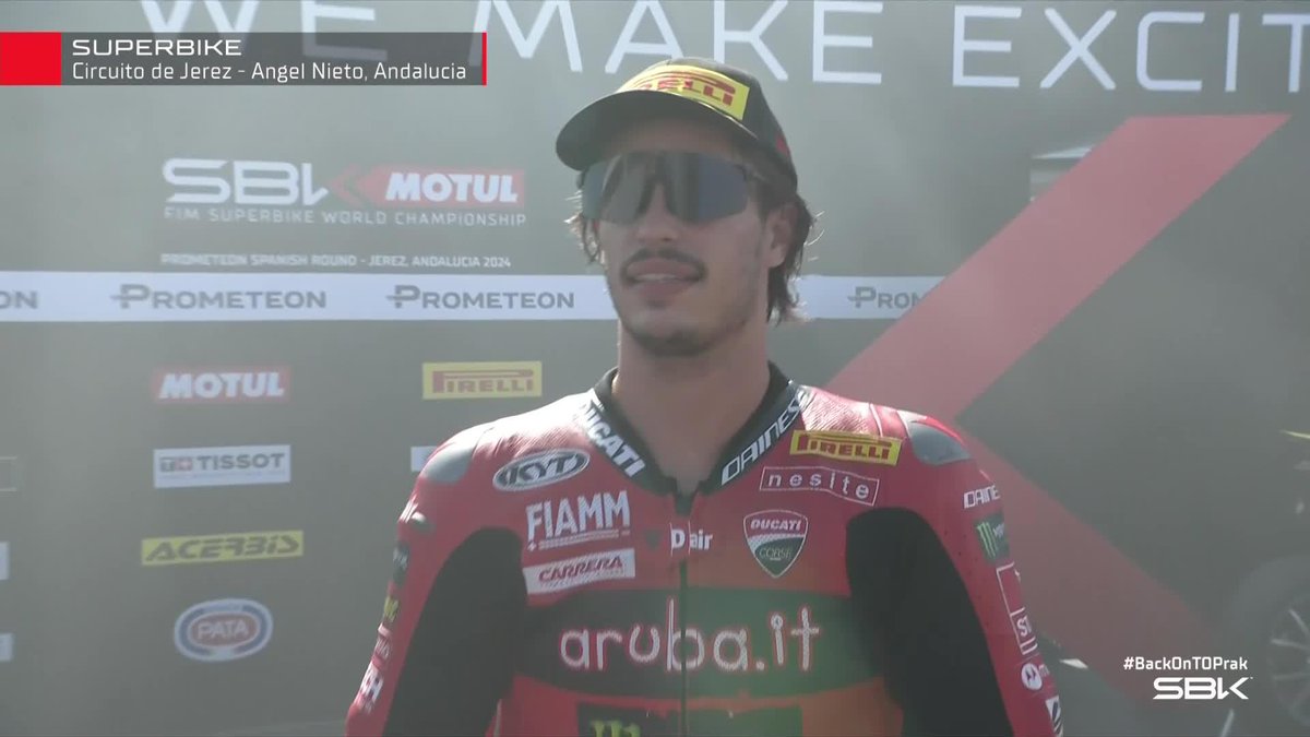 Race 1 winner and second in the Championship in 2024👏🔥 What a season Nicolò Bulega 💪 #SpanishWorldSBK 🇪🇸