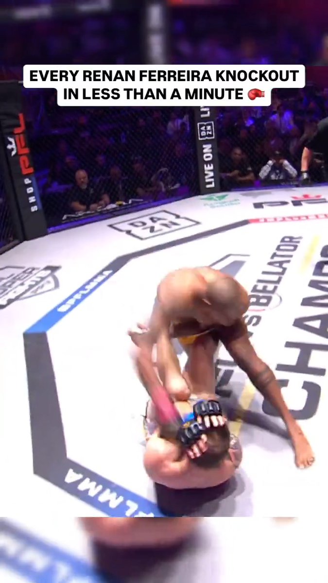 Tous les KO De Renan Ferreira, l’adversaire de Francis Ngannou ce soir 🥶