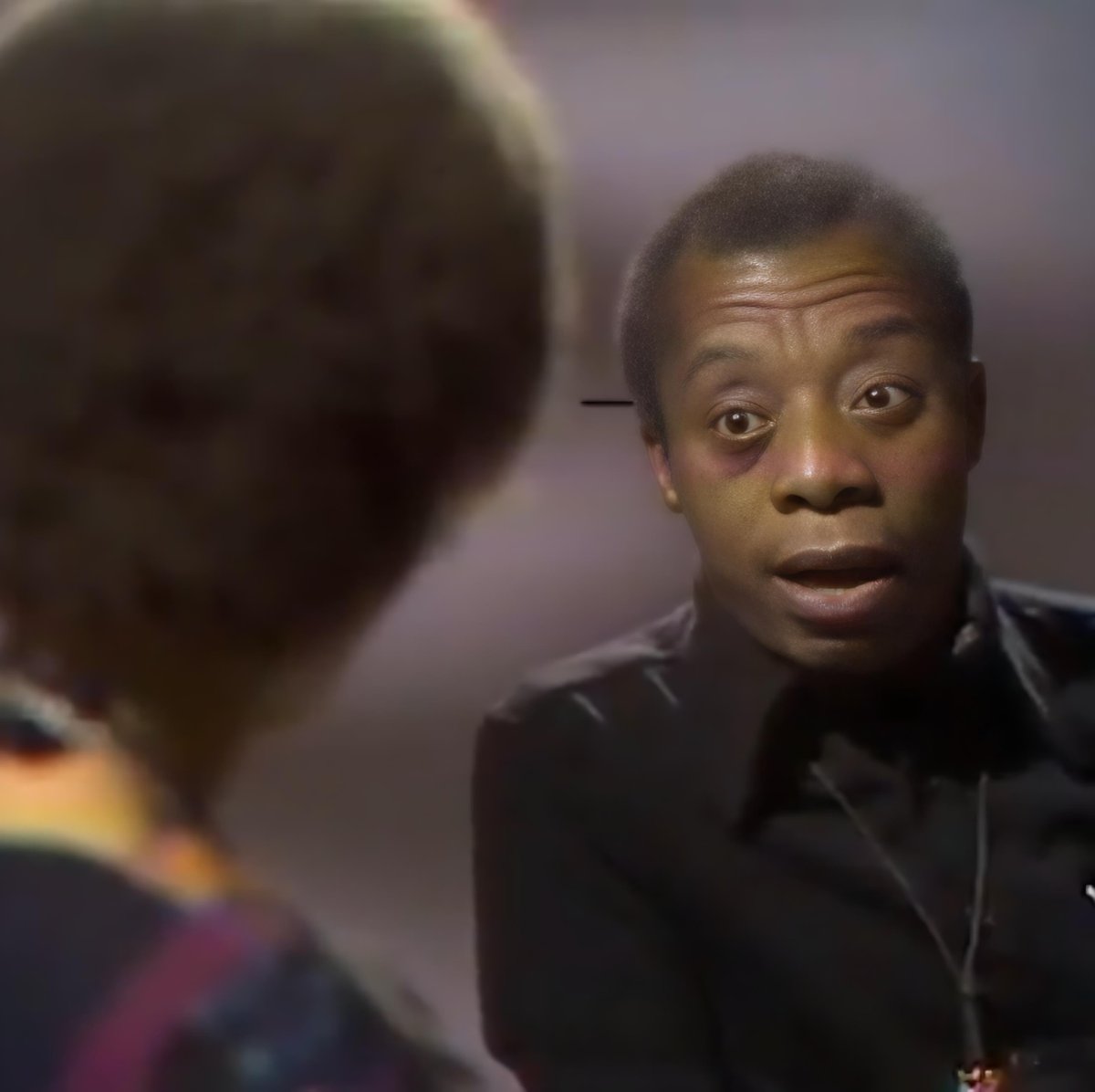 James Baldwin and Nikki Giovanni on the police, 1971.