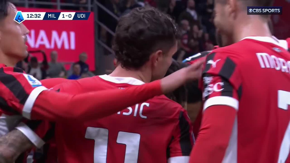 CHRISTIAN PULISIC ASSIST TO CHUKWUEZE TO OPEN THE SCORING FOR MILAN! SO UNSELFISH FROM PULISIC. WHAT A START 🔥 (via CBS Sports Golazo ⚽️)