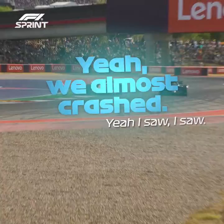"We almost crashed" 🫣 An instant apology from Pierre Gasly after this near-miss with Franco Colapinto in #F1Sprint qualifying 👋 #F1 #USGP