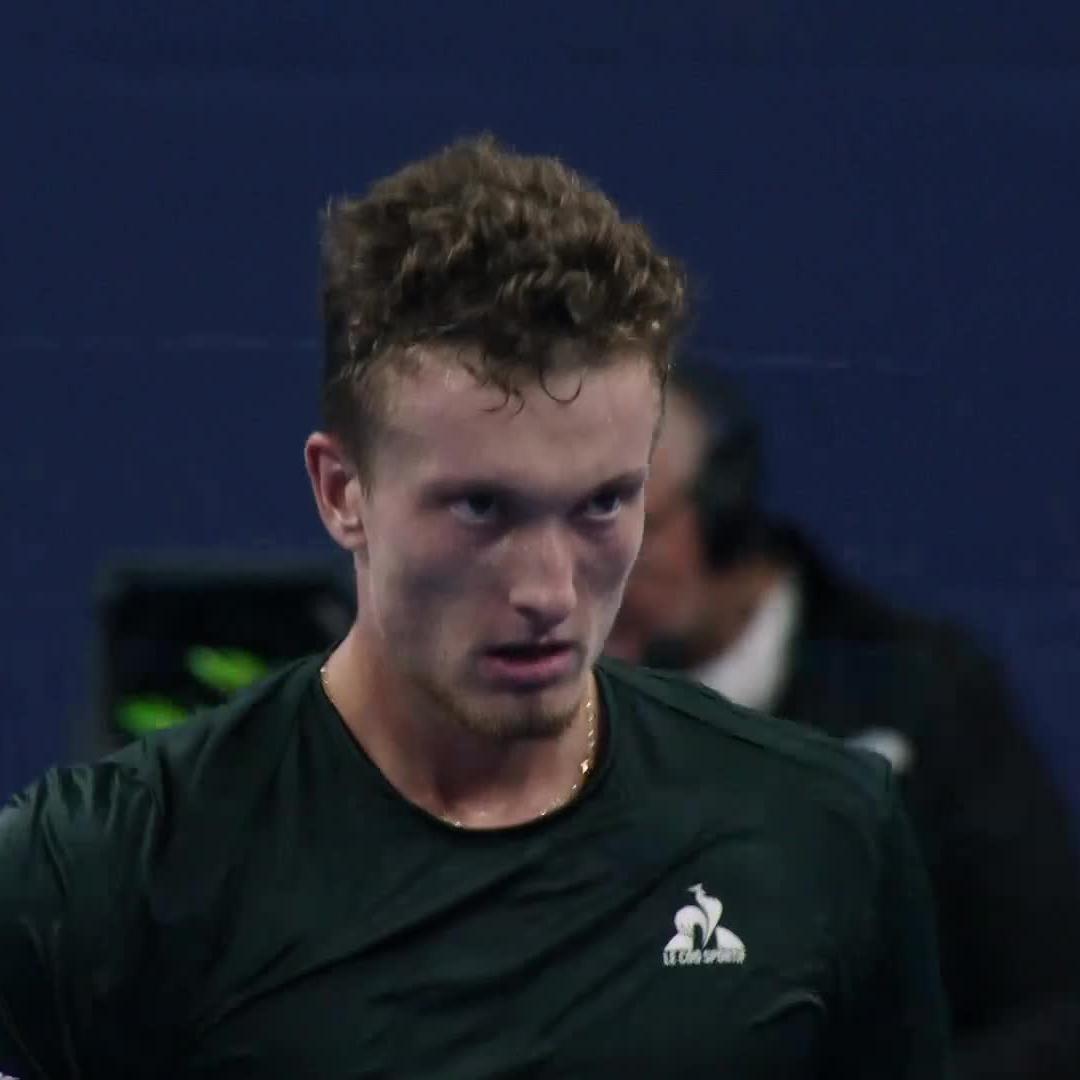 Second final of 2024 ✅ Jiří Lehečka defeats Giron 6-3 4-6 6-2 to reach the Antwerp final 😮‍💨 #EuropeanOpen