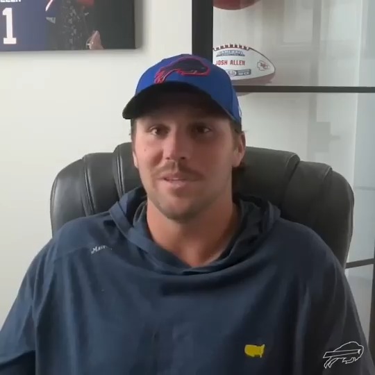 Here's 100 seconds of Josh Allen saying "Go Bills" for his 100th NFL start. #GoBills | #BillsMafia